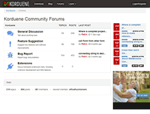 Tablet Screenshot of forum.korduene.com